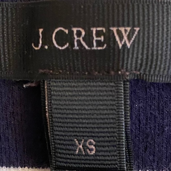 Nautical Stripes Long Sleeve J Crew Boat Neck Top Navy Blue White Striped - Picture 7 of 16